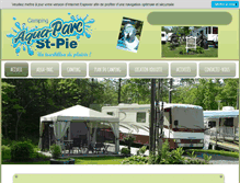 Tablet Screenshot of campingaquaparcstpie.com